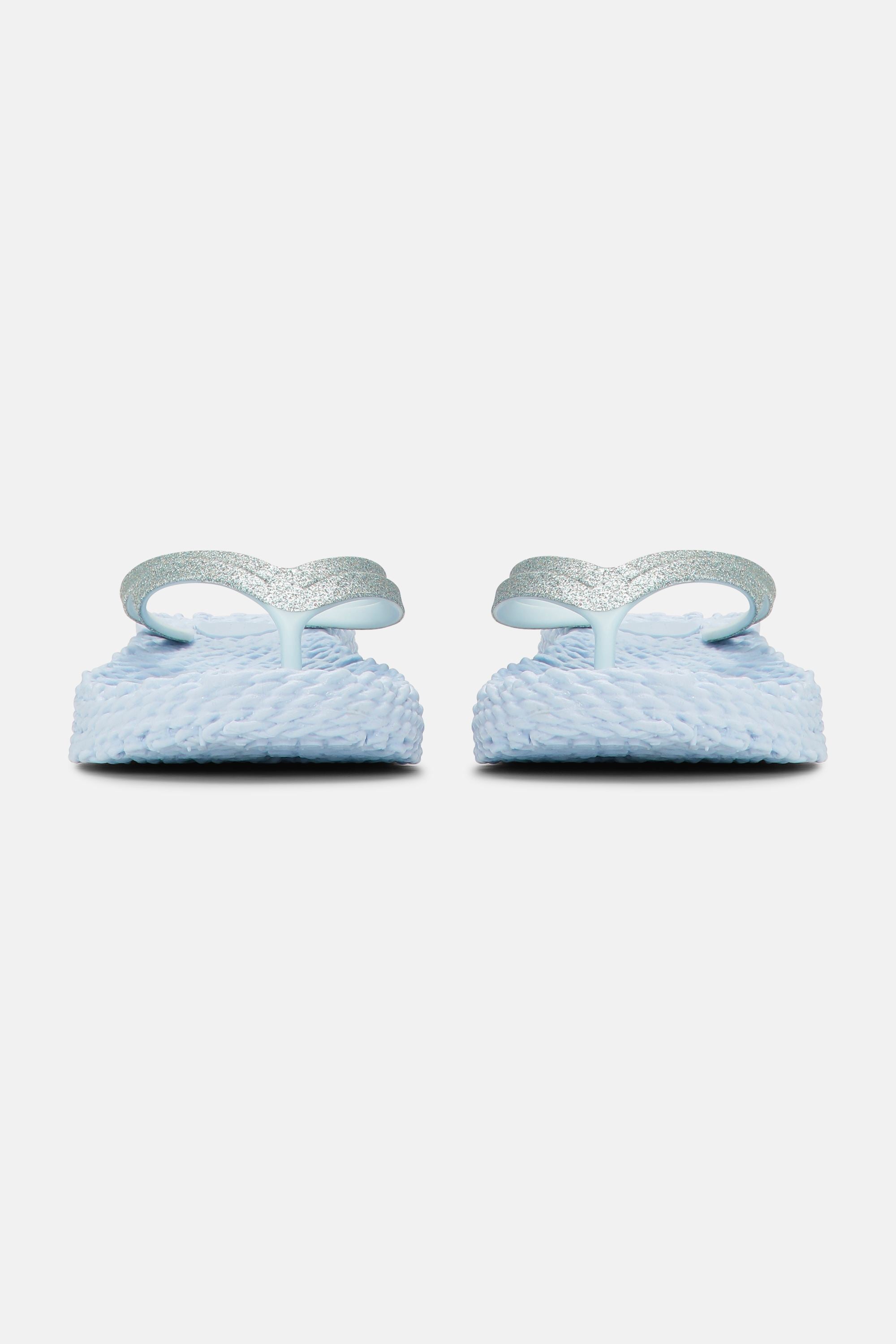 Platform Klipklapper Glitter - Blue Bell